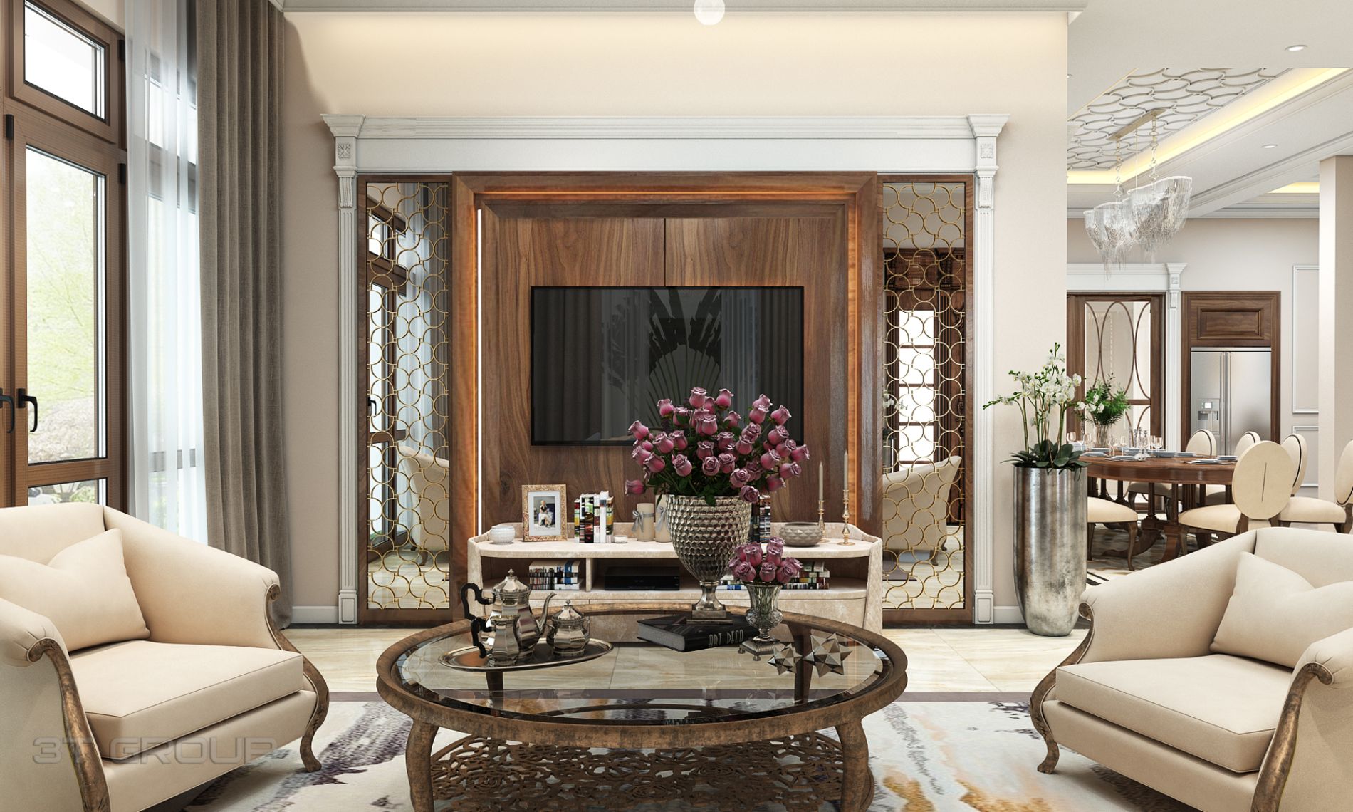 THIẾT KẾ NỘI THẤT BIỆT THỰ VÕNG THỊ
