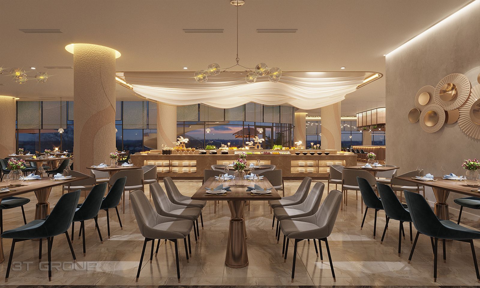THIẾT KẾ NỘI THẤT TỔ HỢP NGHỈ DƯỠNG MILAN HILL MŨI NÉ