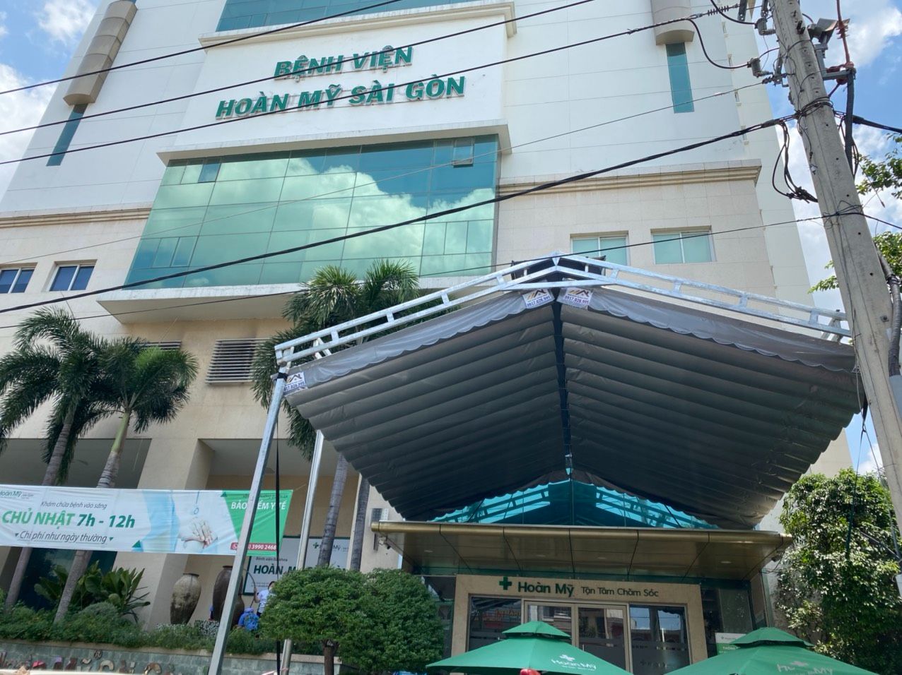 Mái che  bệnh viện