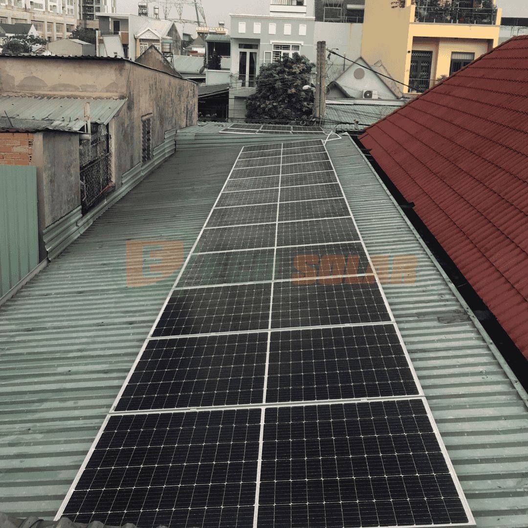 Công trình lắp đặt hệ NLMT hòa lưới 81kwp