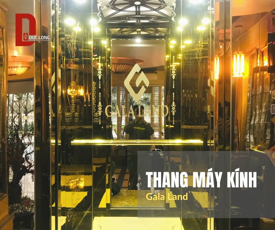 HOÀN THIỆN THANG MÁY KÍNH TẠI GALA LAND