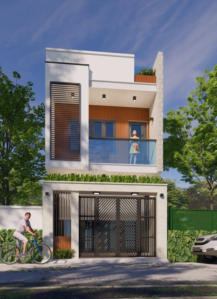 Thi công xây nhà 2 tầng hiện đại