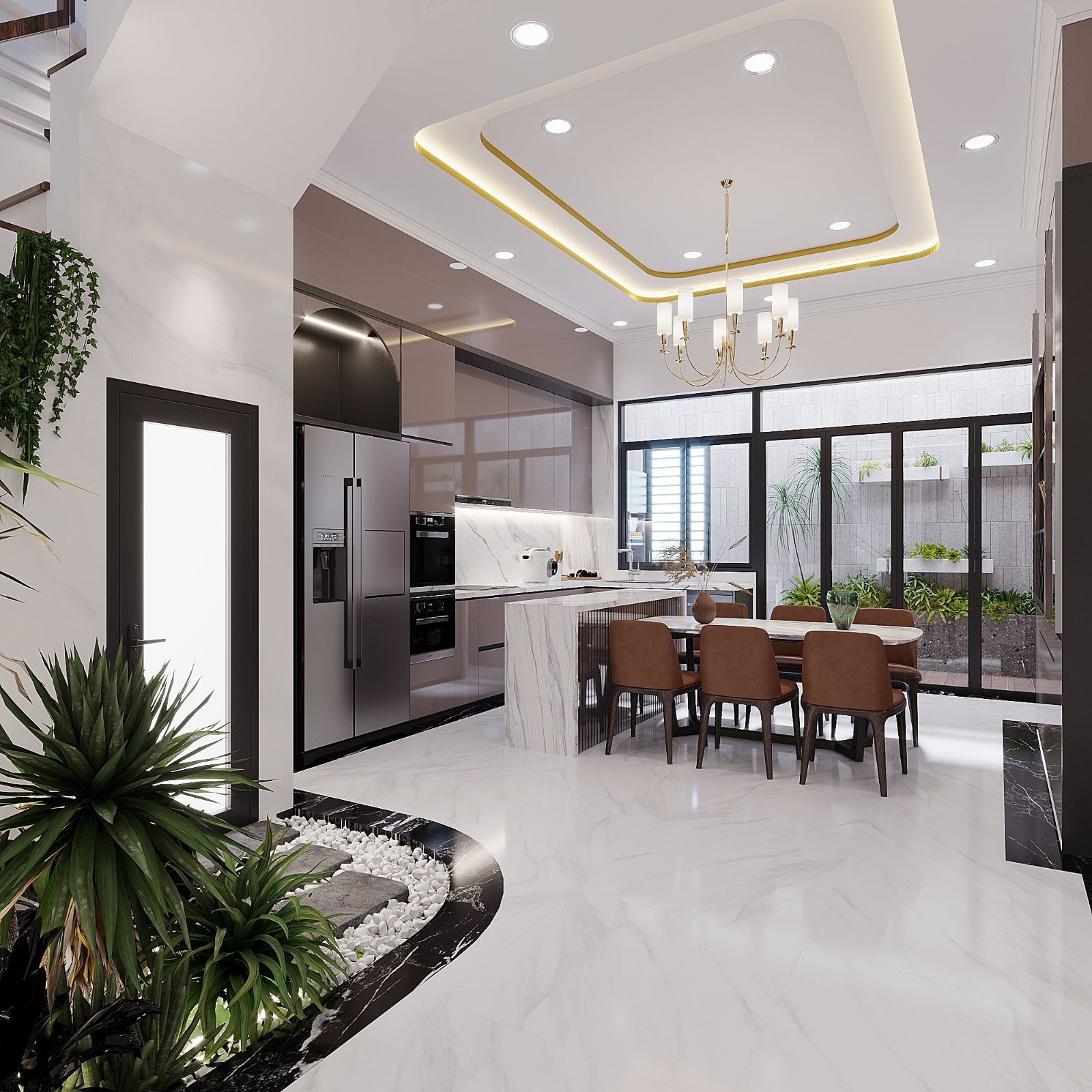 Thi công hoàn thiện nhà phố 