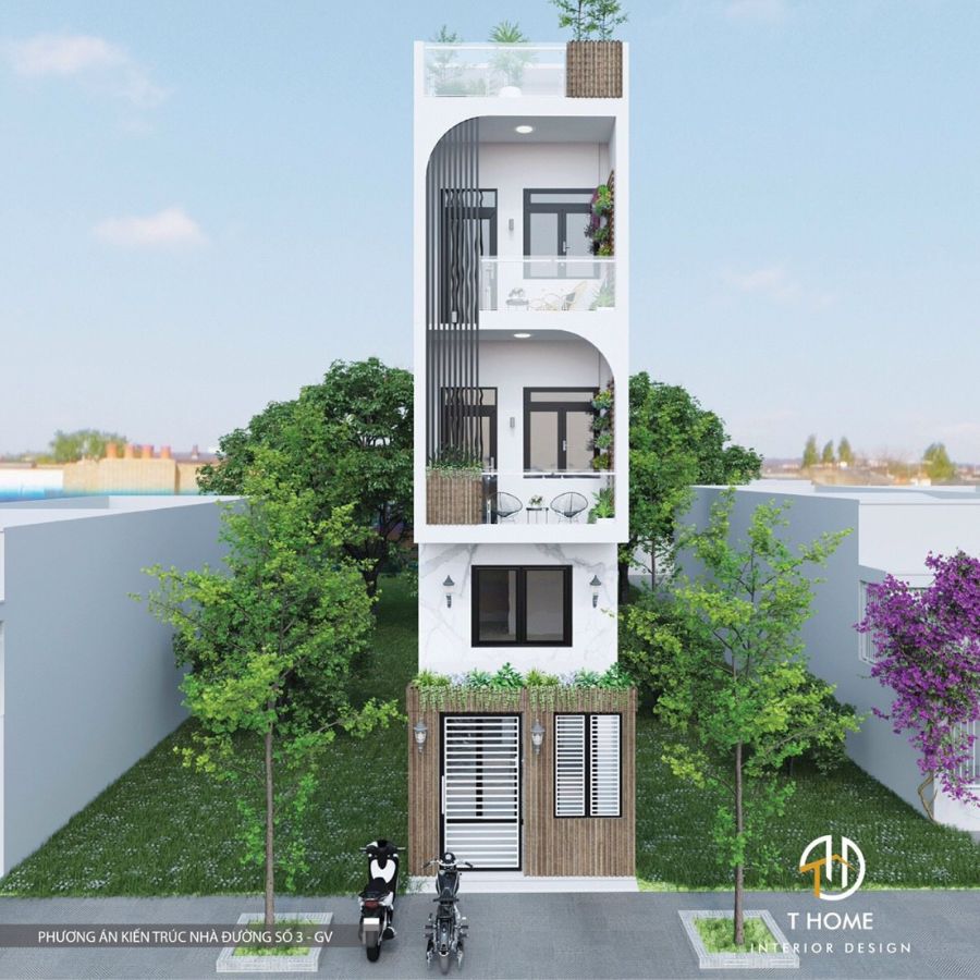 Thiết kế thi công nhà phố chị Oanh