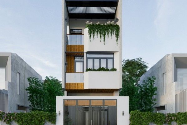 NHÀ PHỐ 3 tầng  ban công trước Tiền Giang của Chị Vi
