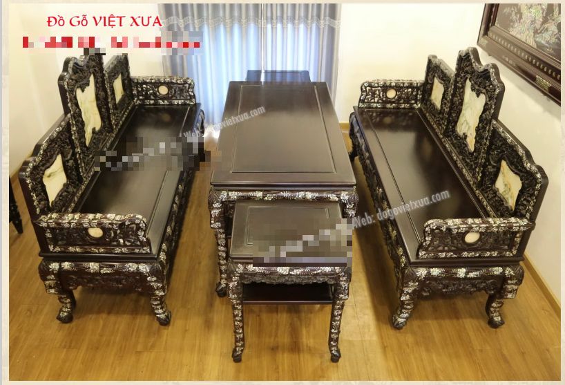 BỘ GHẾ TRƯỜNG KỶ  TRÚC NHO KHẢM ỐC  KIỆT TÁC NGHỆ THUẬT CHẠM KHẢM
