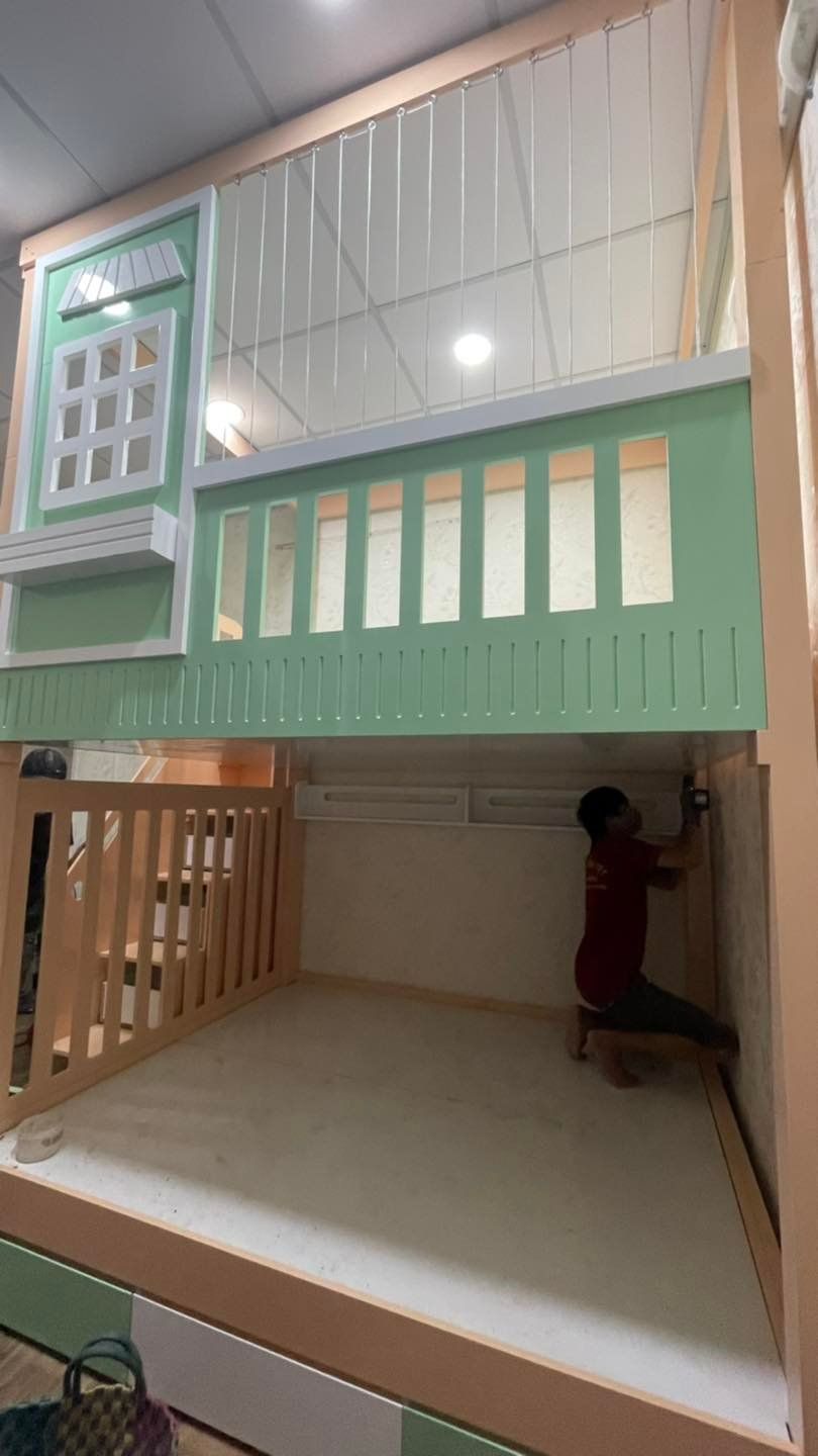 Thi công giường tầng