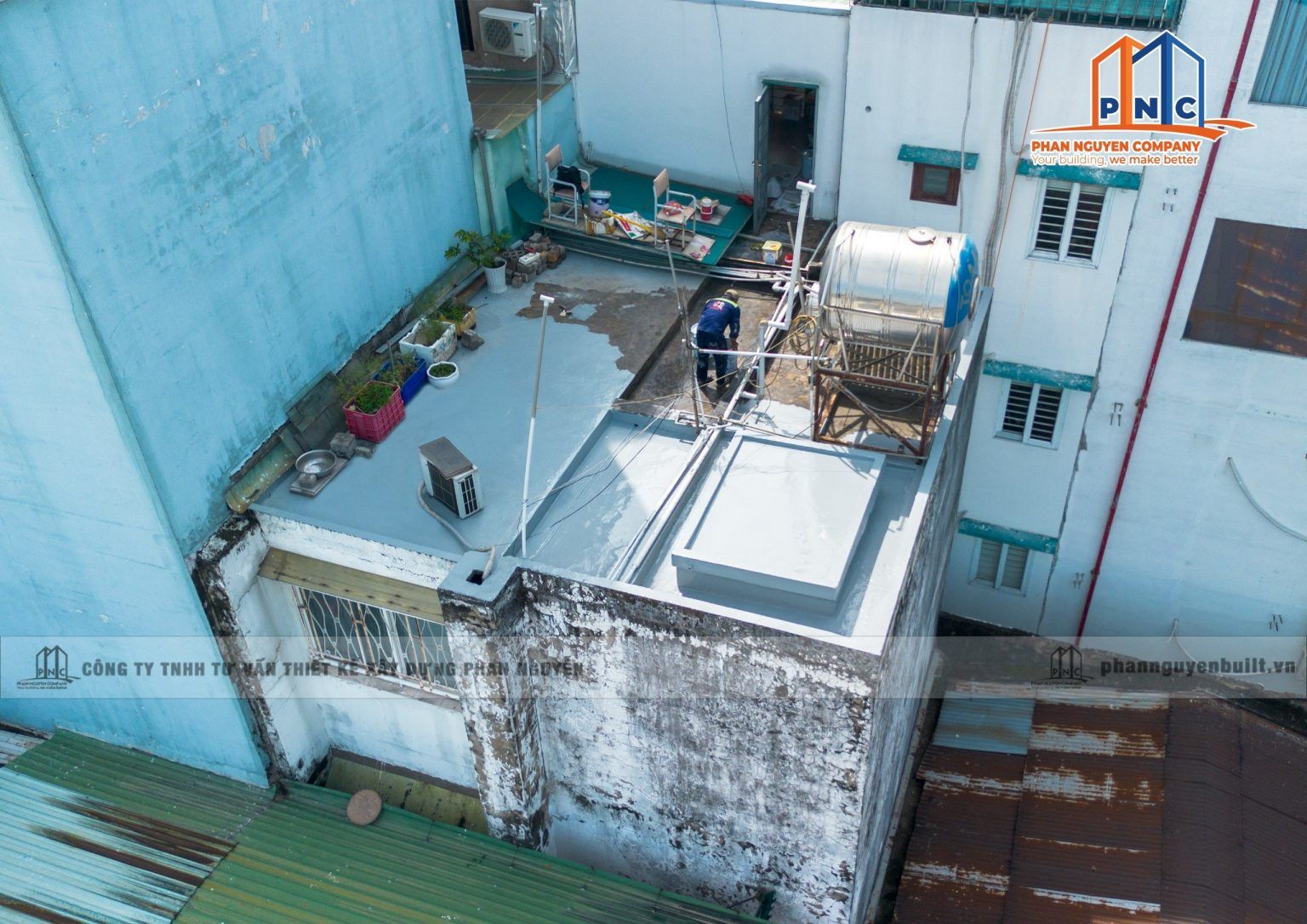 THI CÔNG CHỐNG THẤM VÀ XỬ LÝ CHỐNG THẤM NHÀ PHỐ ANH THẮNG