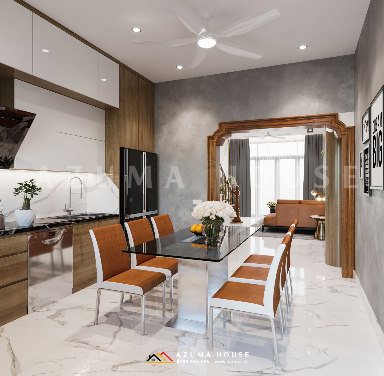 Thiết kế và thi công nội thất nhà phố 