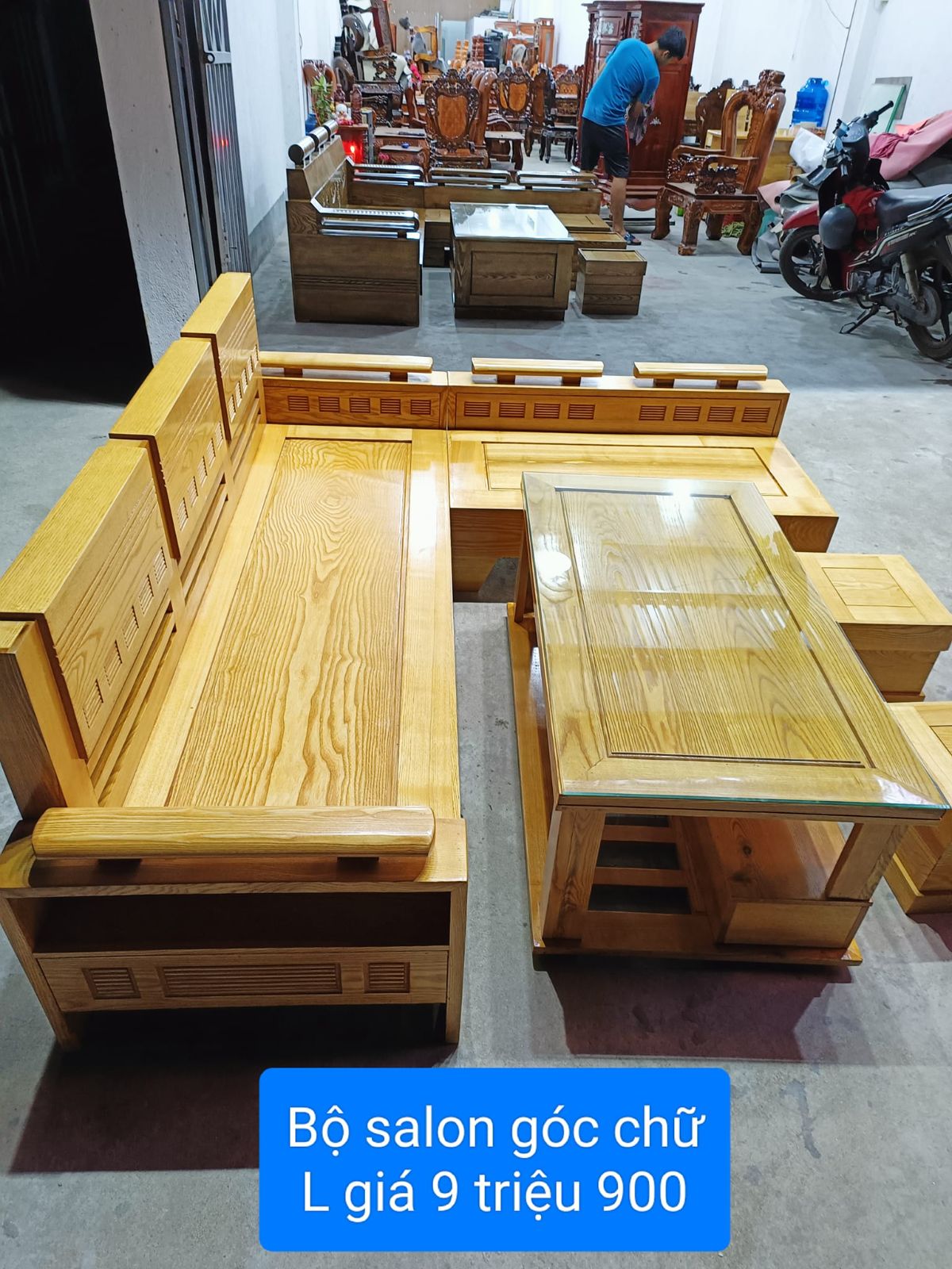 Bộ bàn ghế chữ L 