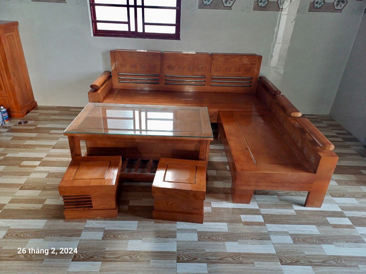 Bộ bàn ghế gỗ phòng khách