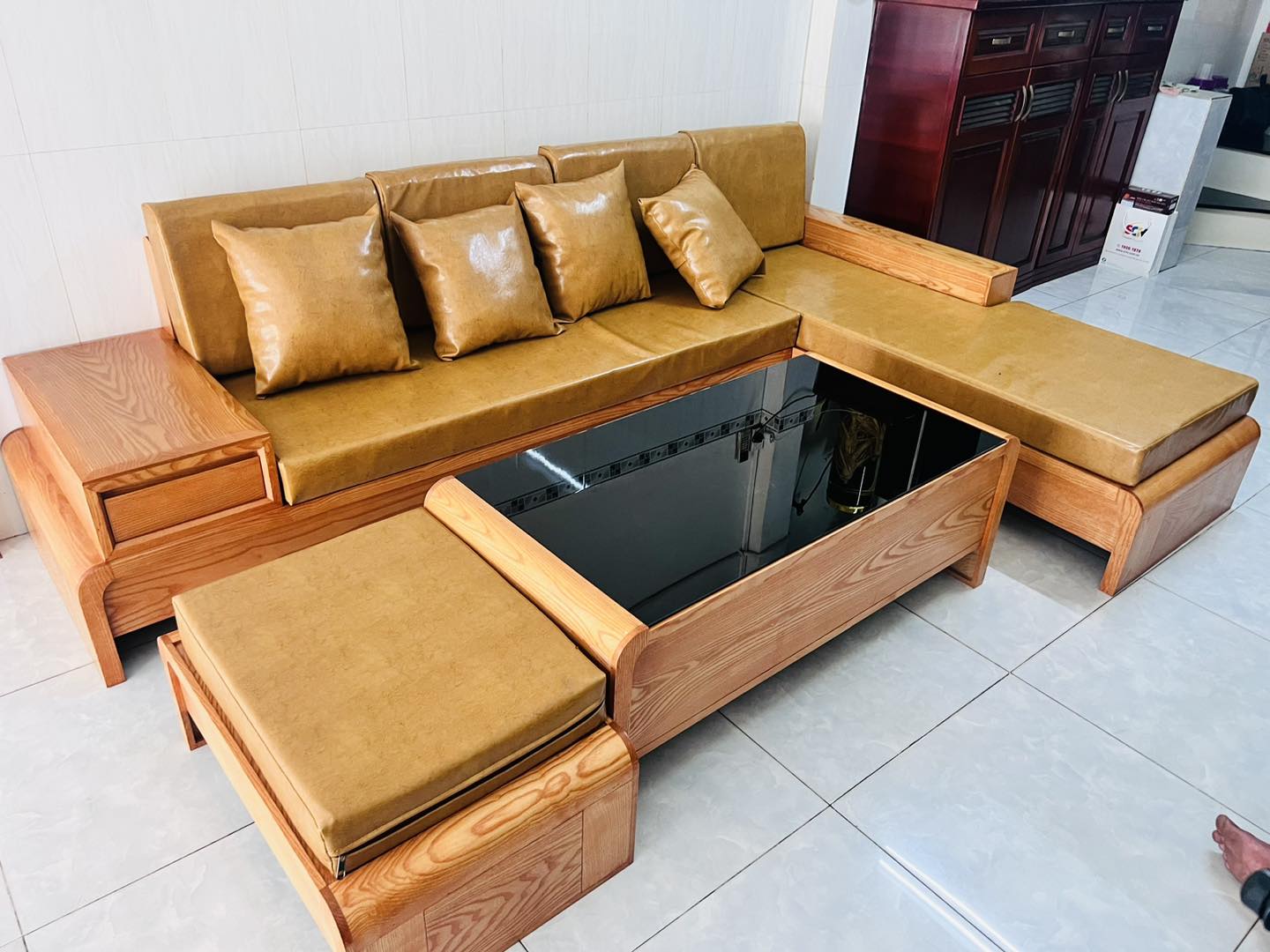 Bộ bàn ghế gỗ phòng khách 