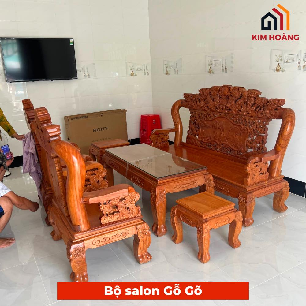 Bộ  bàn ghế gỗ