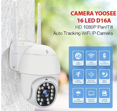 Camera wifi yoosee d16a 16 led