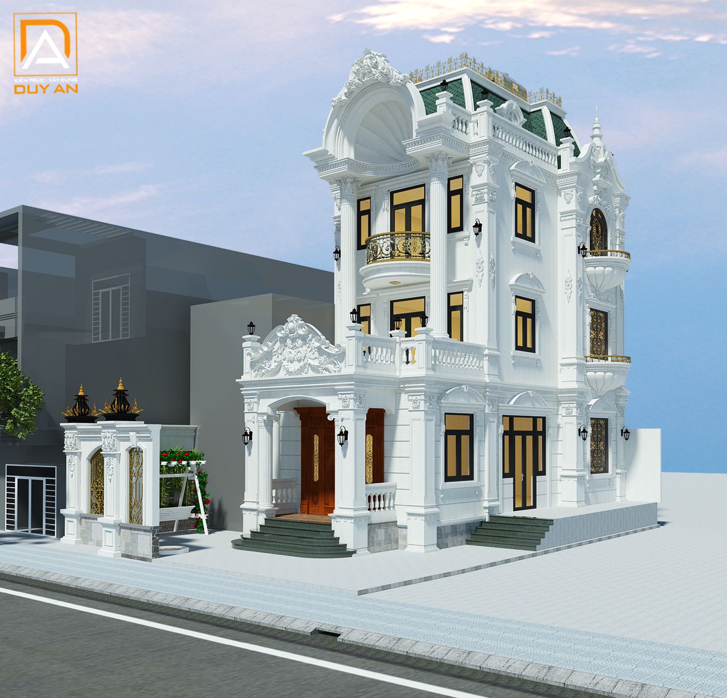 Thi công biệt thự tân cổ điển