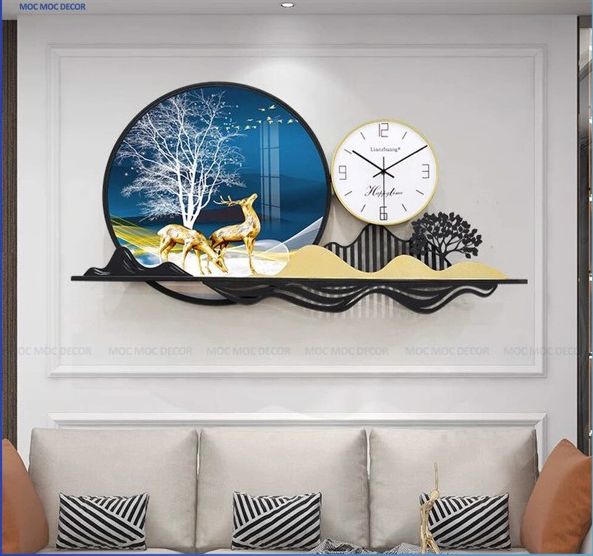 Đồng Hồ Tranh Tráng Gương Epoxy