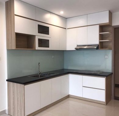 Thi công tủ bếp gỗ nhựa