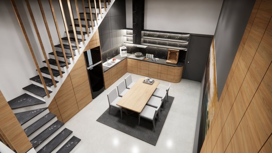 THIẾT KẾ NỘI THẤT NHÀ PHỐ MRPHÚC