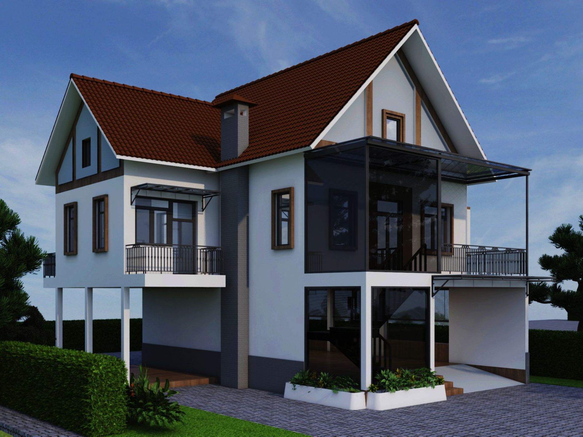 Thi công biệt thự