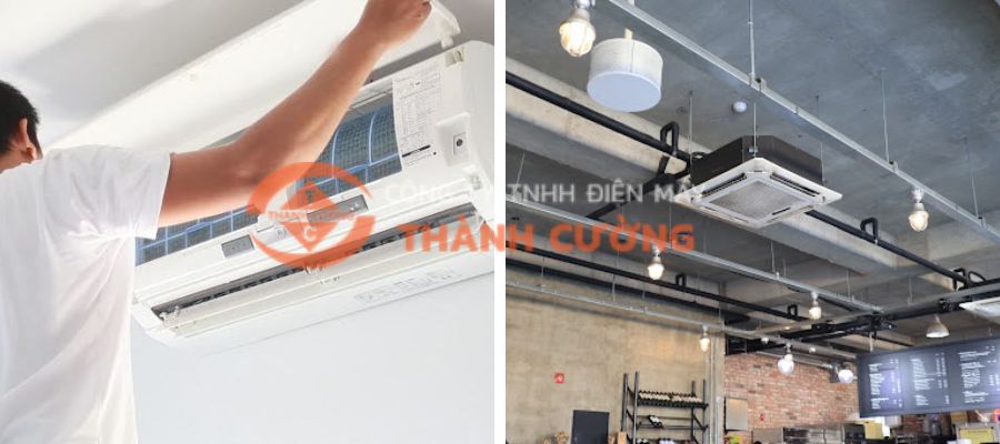 Lắp máy điều hòa 