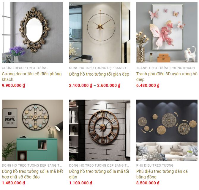 Decor treo tường phòng khách  phòng ngủ 