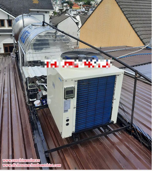 Lắp đặt hệ thống nước nóng trung tâm heatpump khách sạn Fa Leur