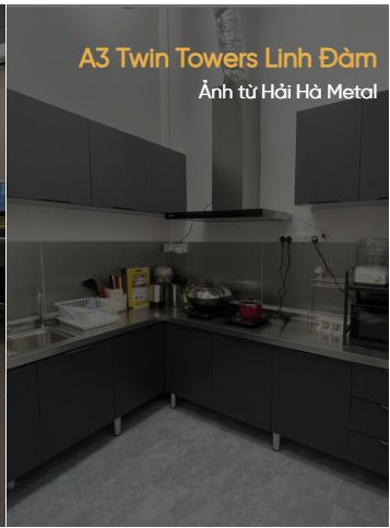 Tủ bếp inox