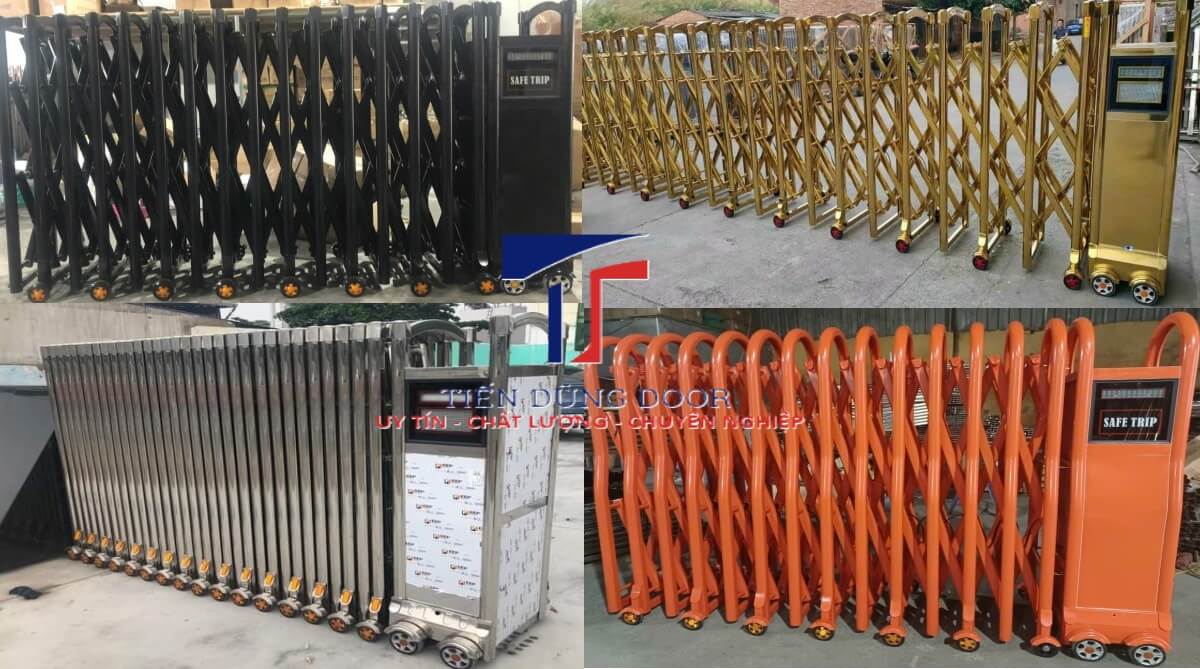 Thi công lắp đặt cửa cổng xếp inox