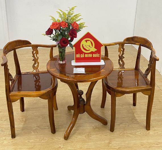 Bộ Bàn Trà 2 Ghế Tràm