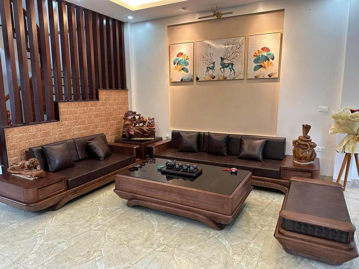 Bộ sofa gỗ phòng khách 