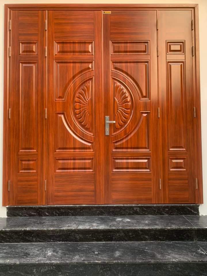 Cửa thép vân gỗ 