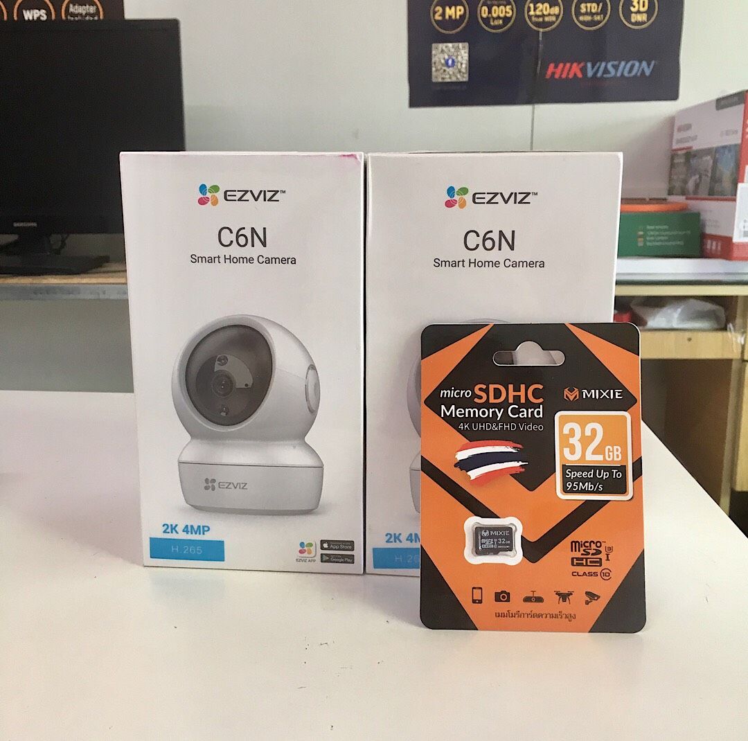 Trọn Bộ Camera WiFi EZVIZ C6N 40Mpx Thẻ Nhớ 32Gb