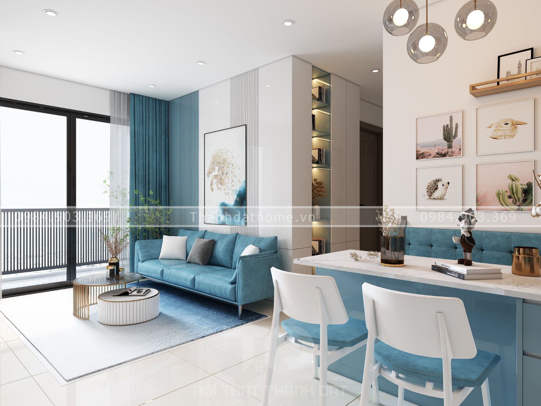 Thiết kế nội thất căn hộ chung cư Vinhome Ocean Park
