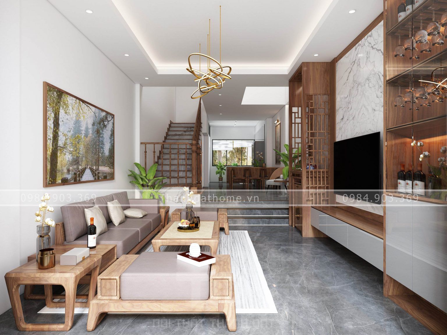 Thiết kế nhà phố hiện đại