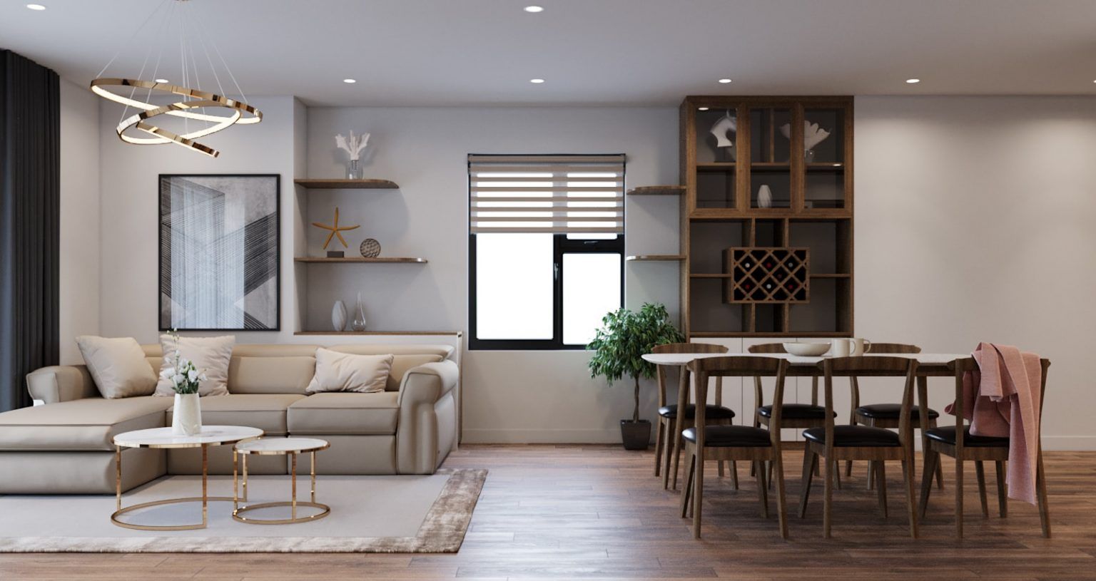 Thiết kế nội thất phòng khách