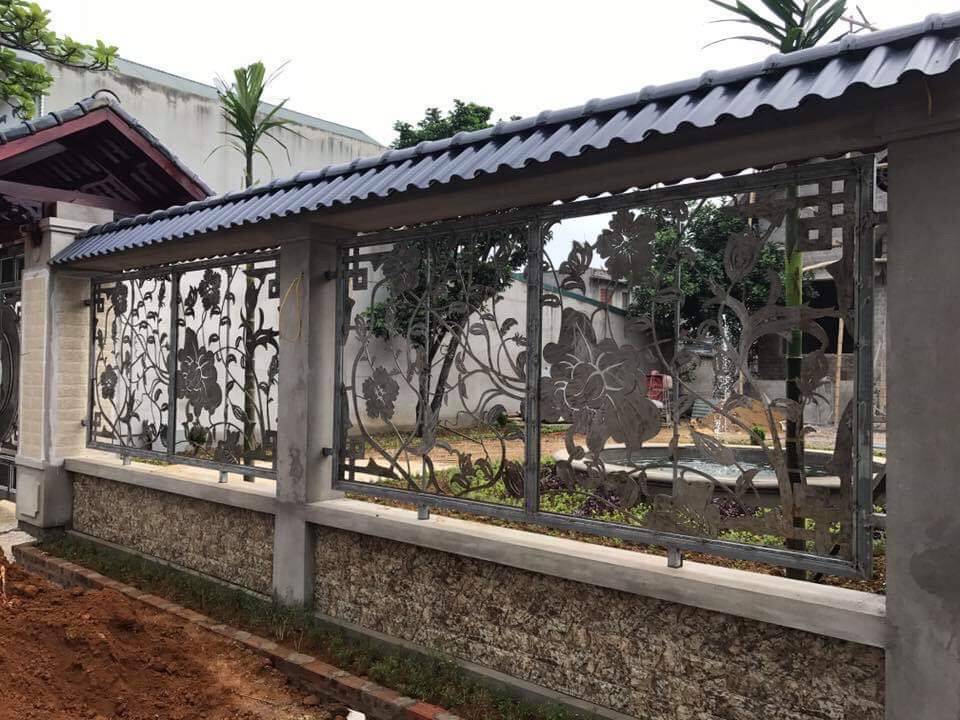 Thi công hàng rào sắt 