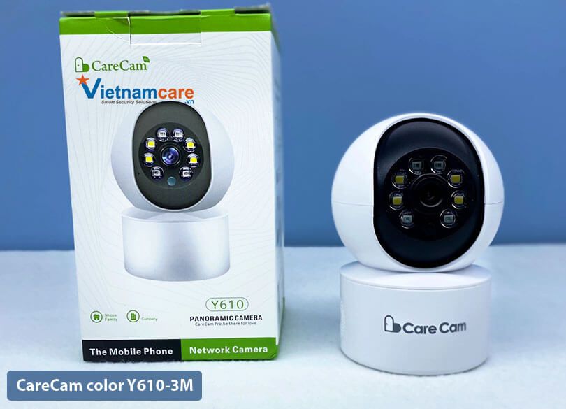  Camera WiFi Smart quay quét 360 độ Color Carecam Y610A3M
