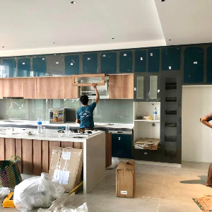 Thi công hoàn thiện  tủ bếp