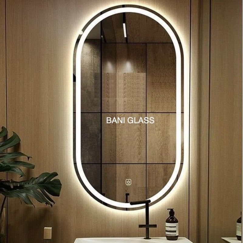 Gương nhà tắm đèn led treo tường 