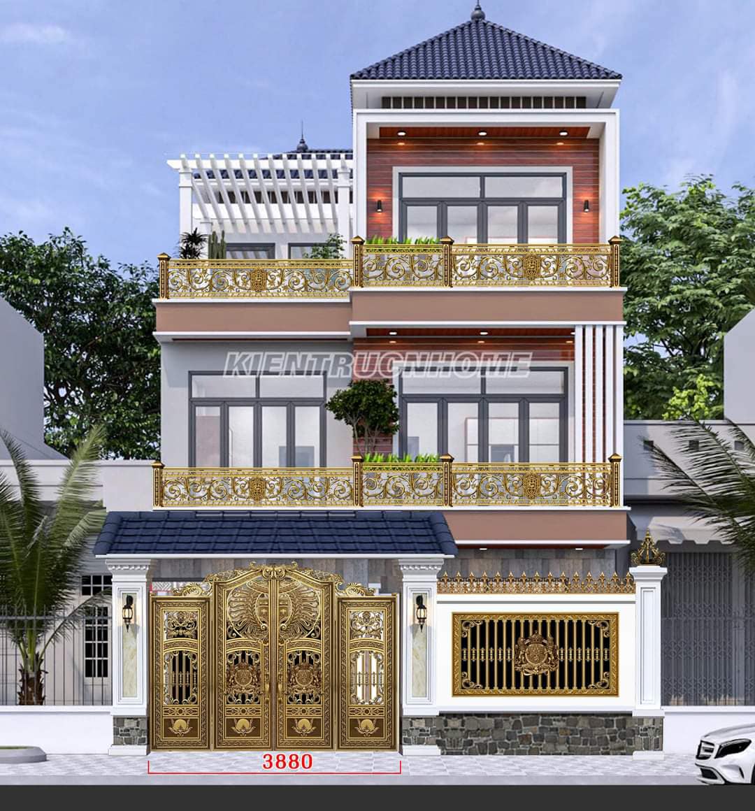 Công trình cửa lan can nhôm đúc