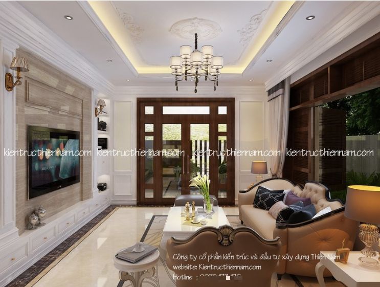 Thiết kế nội thất biệt thự tân cổ điển
