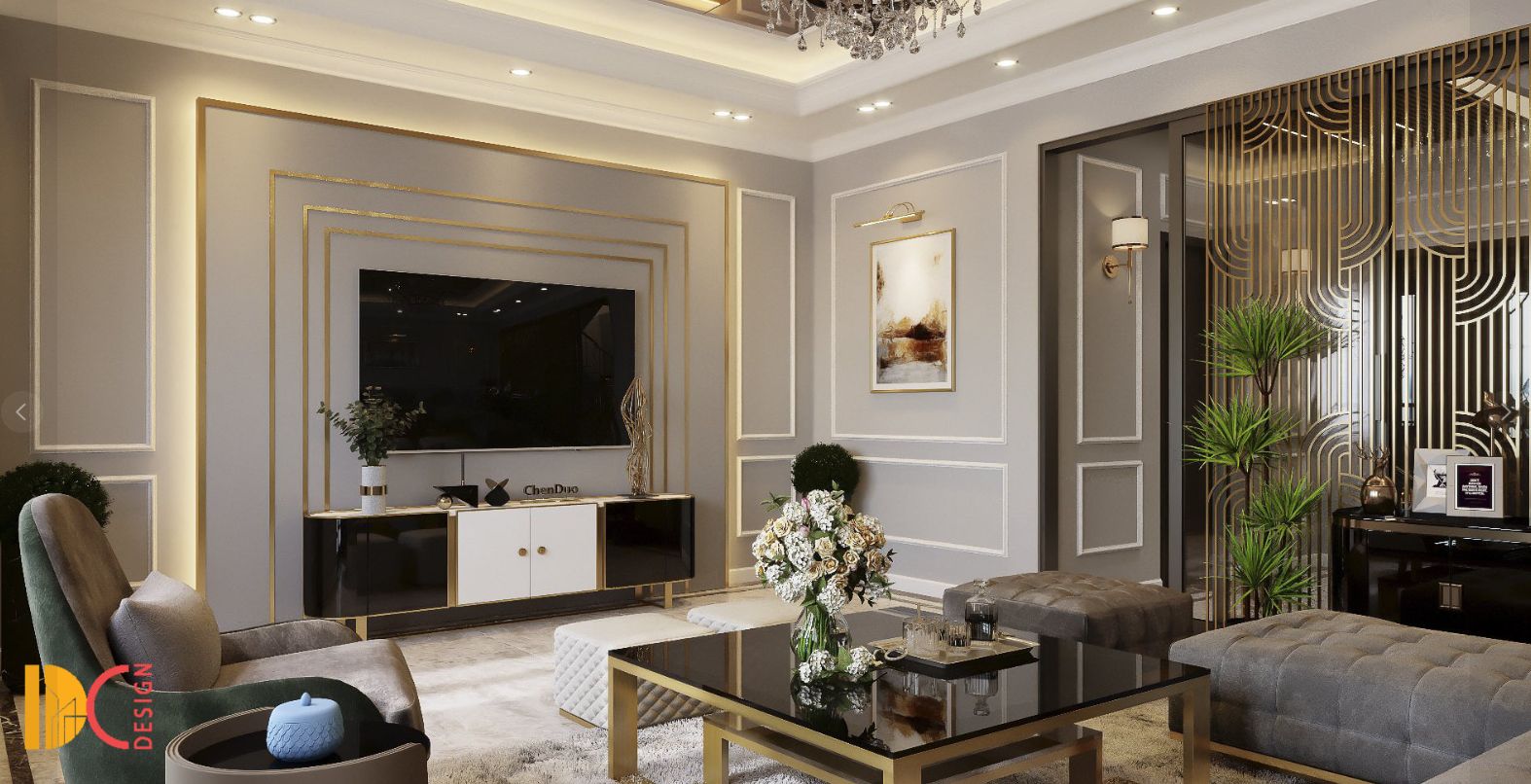 Thiết kế phòng khách hiện đại 