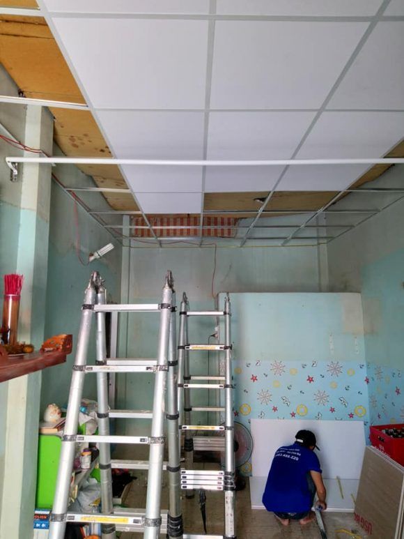 Thi công vách thạch cao 