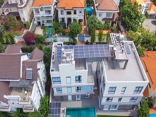 Lắp đặt hệ thống điện mặt trời 20kwp cho biệt thự