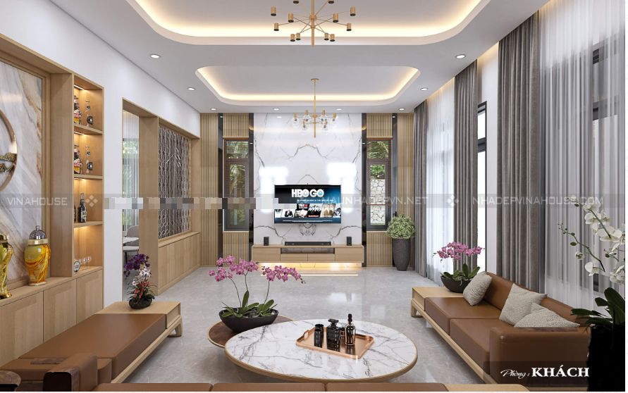 Thiết kế nội thất nhà 2 tầng