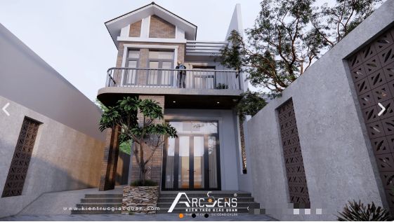 Biệt thự phố 2 tầng 