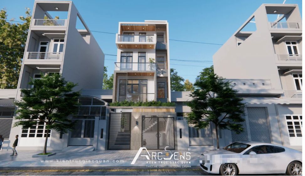 Nhà phố hiện đại 5 tầng