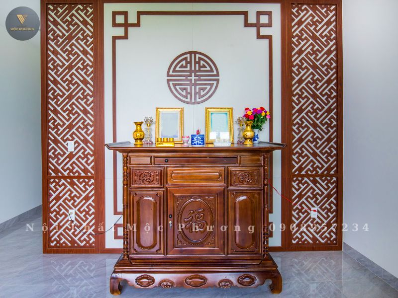Thi công nội thất phòng thờ