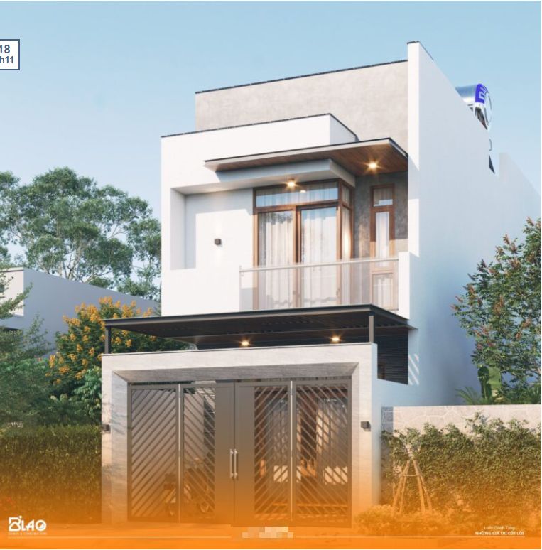 Công Trình Nhà Phố Hiện Đại Diện Tích 