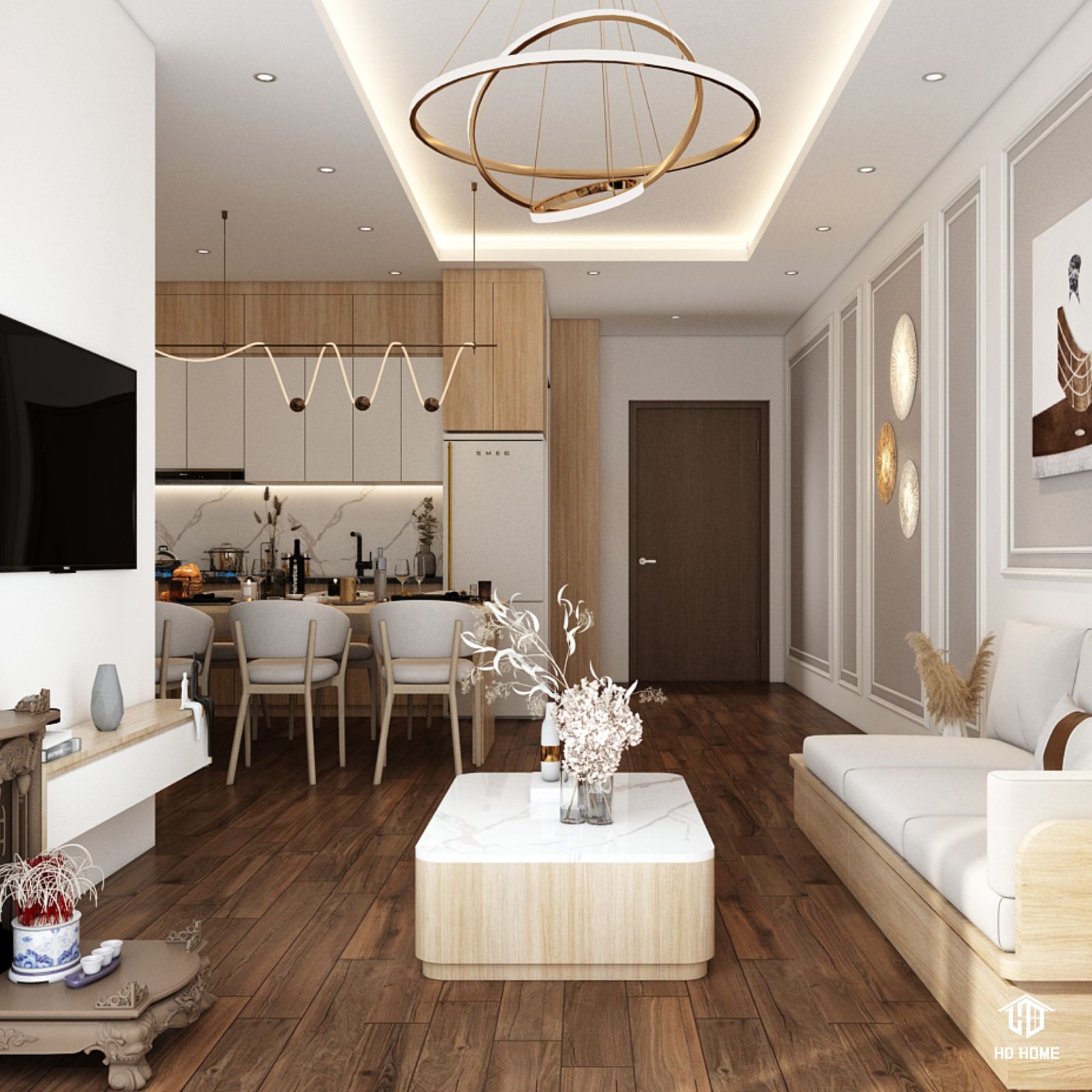 Thiết kế nội thất phòng khách 